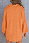 Nalani Half Button Long Sleeve Sweatshirt