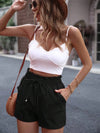 Arielle Tied High Waist Shorts with Pockets