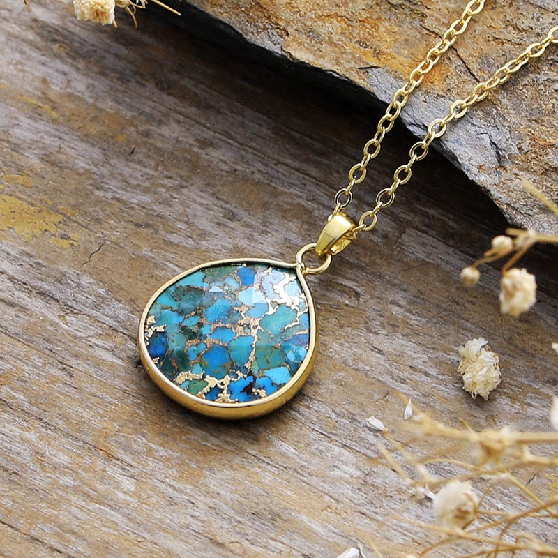 Kahlani Turquoise Chain Pendant Necklace