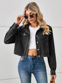 Persephone Button Up Long Sleeve Denim Jacket