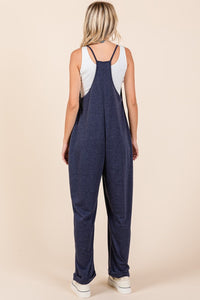 Kori Patch Pocket Wide Leg Sleeveless Jumpsuit