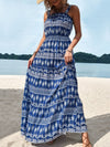 Selah Perfee Printed Square Neck Sleeveless Maxi Dress