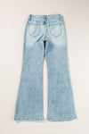 Magdalena High Waist Bootcut Jeans with Pockets