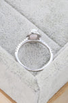 Brooklynn Opal 925 Sterling Silver Halo Ring