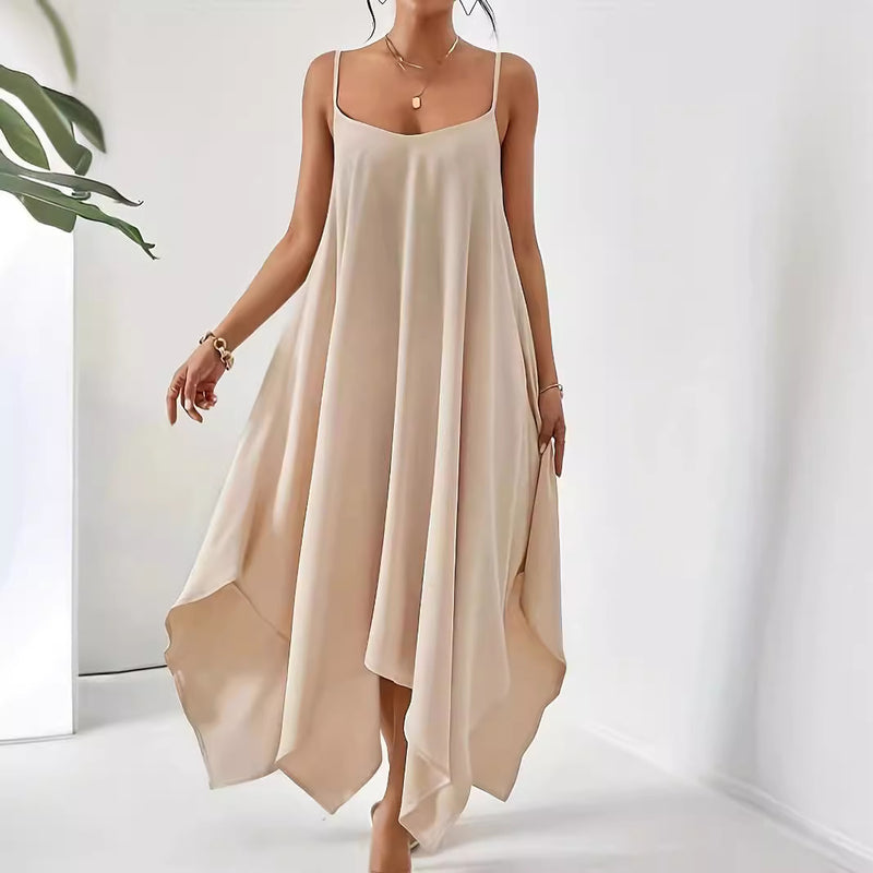 Aspyn Scoop Neck Midi Cami Dress