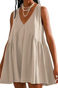 Oakleigh Plunge Wide Strap Mini Tank Dress