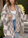 Anya Plaid Open Front Long Sleeve Cardigan