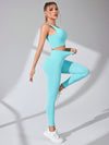 Charlotte Scoop Neck Wide Strap Top and Pants Active Set