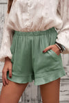 Cheyenne Elastic Waist Shorts with Pockets