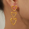 Linda Titanium Steel Heart Earrings