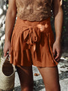 Azaria Smocked Ruffled High Waist Shorts