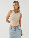 Casey Round Neck Cropped Tank