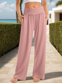 Lauryn Pocketed High Waist Wide Leg Pants