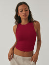 Casey Round Neck Cropped Tank