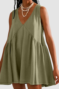 Oakleigh Plunge Wide Strap Mini Tank Dress