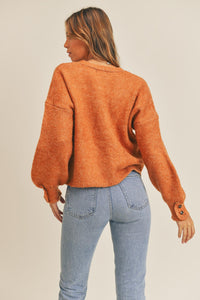 Joy Long Sleeve Button Down Sweater Cardigan