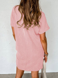 Mallory Round Neck Short Sleeve Mini Dress