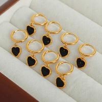 Cassandra 18K Gold-Plated Heart Drop Earrings