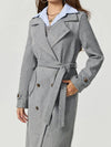 Nora Collared Neck Long Sleeve Longline Coat