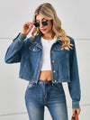 Persephone Button Up Long Sleeve Denim Jacket