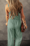 Zendaya Drawstring Wide Strap Wide Leg Overalls