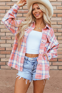 Savannah Plaid Button Up Long Sleeve Shacket