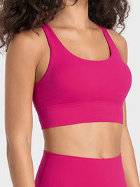 Emmeline Crisscross Scoop Neck Active Tank