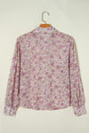 Lilliana Printed Collared Neck Long Sleeve Shirt