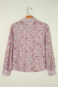 Lilliana Printed Collared Neck Long Sleeve Shirt