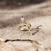 Gabrielle Snake Shape 18K Gold-Plated Bypass Ring