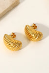 Monica Shell Shore Spiral Stud Earrings