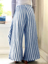 Makenzie Striped Elastic Waist Wide Leg Pants