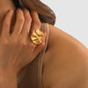 Leslie 18K Gold-Plated Irregular Open Ring