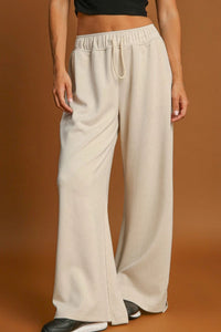 Paisley Drawstring Wide Leg Pants