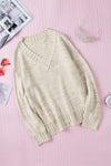 Blake V-Neck Dropped Shoulder Sweater