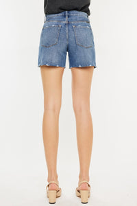 Deborah Distressed High Waist Denim Shorts