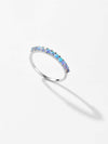 Allison 925 Sterling Silver Inlaid Opal Ring