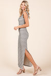 Naya Striped Scoop Neck Sleeveless Maxi Dress