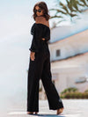 Kamiyah Off Shoulder Long Sleeve Top and Pants Set