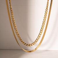 Ryann 18K Gold-Plated Double Layered Necklace