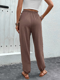 Cynthia Tied High Waist Pants with Pockets