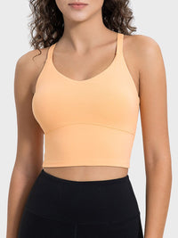 Paola Crisscross Round Neck Active Tank