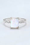 Makayla Square Moonstone Ring