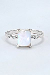 Makayla Square Moonstone Ring