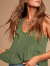 Angel V-Neck Wide Strap Tank