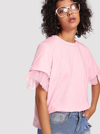 Jamie Round Neck Short Sleeve Top