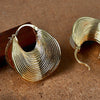 Angelica 18K Gold-Plated Spiral Earrings