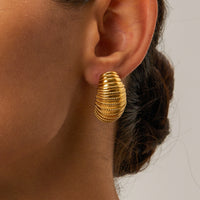 Kyra 18K Gold-Plated Stainless Steel Earrings