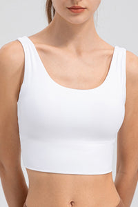 Ezra Scoop Neck Wide Strap Active Tank