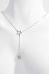 Kendall 925 Sterling Silver Zircon Star Drop Necklace